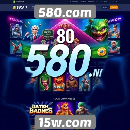 Experiência do usuário no site de jogos 580.com